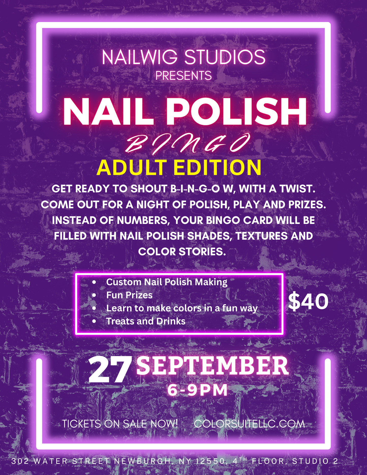 Nail Polish Bingo